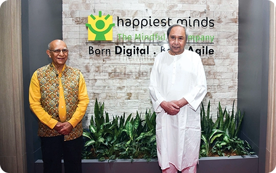 Ashok Soota, Executive Chairman & Odisha Chief Minister, Shri Naveen Patnaik at the inauguration of Bhubaneswar campus.