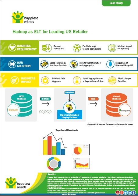 Hadoop as ELT for Leading US Retailer