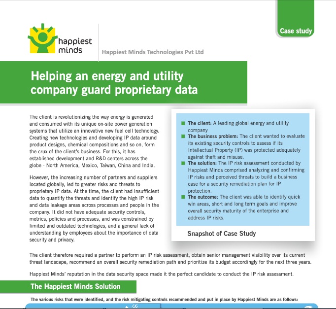 Helping An Energy And Utility Company Guard Proprietary Data