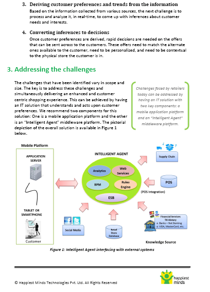 Enhancing Customer Experience using a Middleware Based Intelligent Agent