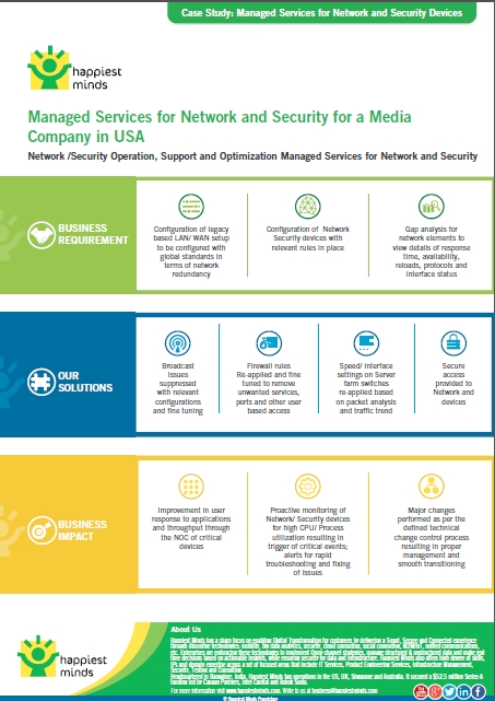 Managed Services for Network and Security for a Media Company in USA