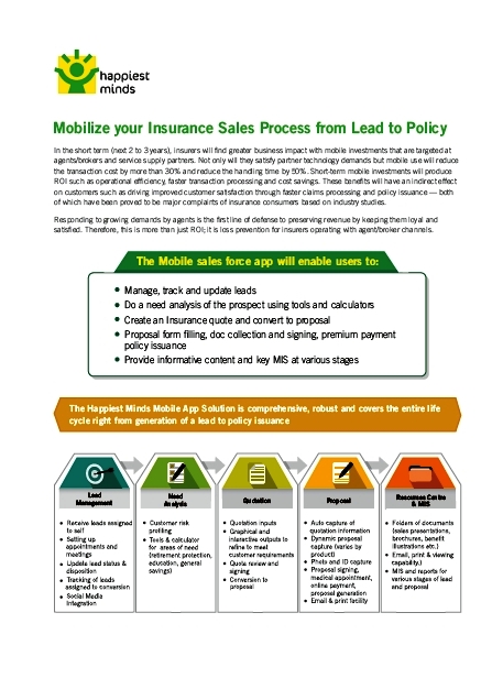 Mobilize your Insurance Sales Process from Lead to Policy
