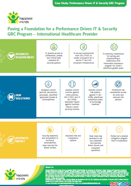 Security Assessment For A Secure, Compliant And Process Driven IT Infrastructure-