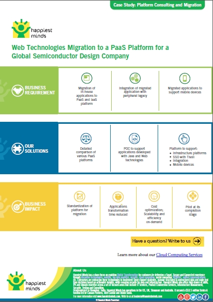 Web Technologies Migration to a PaaS Platform for a Global Semiconductor Design Company