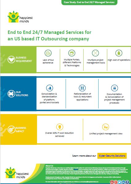 End to End 24/7 Managed Services for an US based IT Outsourcing company