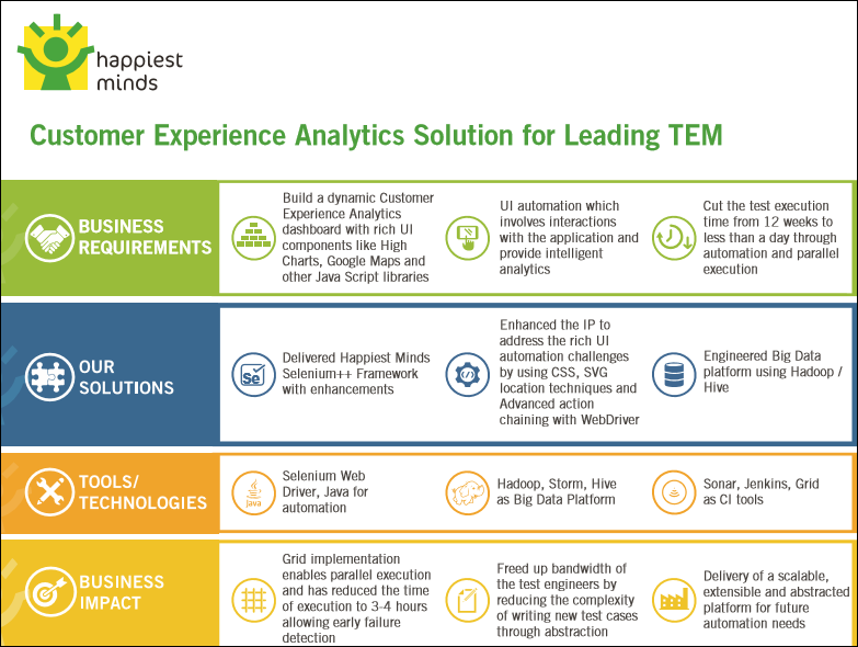 Customer Experience Analytics Solution for Leading TEM