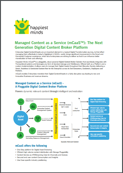 Managed Content as a Service (mCaaS): The Next Generation Digital Content Broker Platform