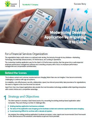 Modernizing Desktop Application by Migrating it to Cloud