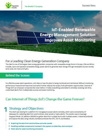 IoT-Enabled Renewable Energy Management Solution Improves Asset Monitoring