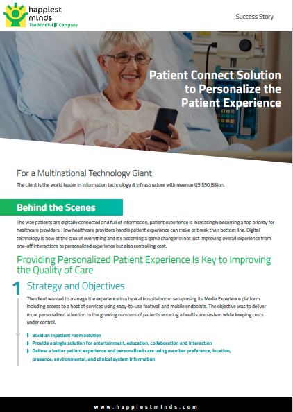 Patient Connect Solution to Personalize the Patient Experience