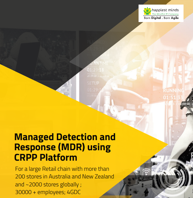 Managed Detection and Response (MDR) using CRPP Platform