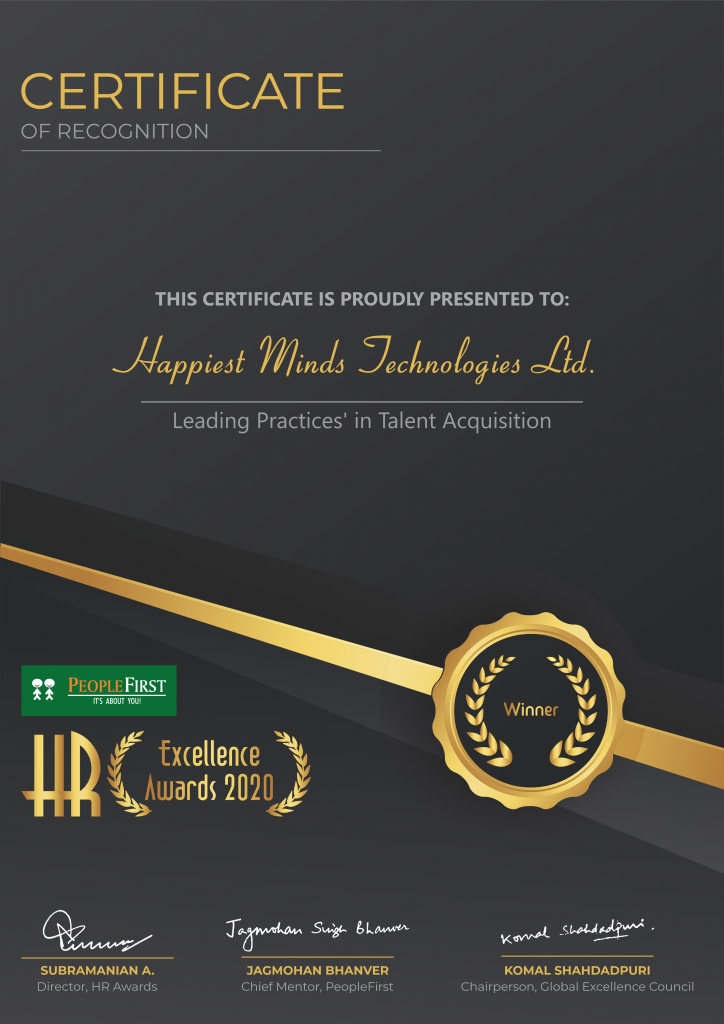 PeopleFirst's Leading Practices in Talent Acquisition Award