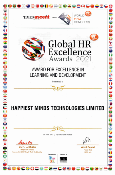 World HRD Congress Global HR Excellence Awards 2021