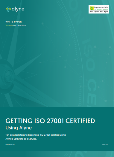 Getting ISO 27001 certified using Alyne