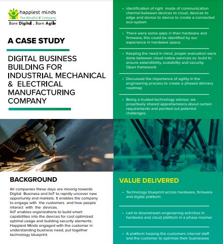 Digital Business Building for Industrial Mechanical &  Electrical Manufacturing Company