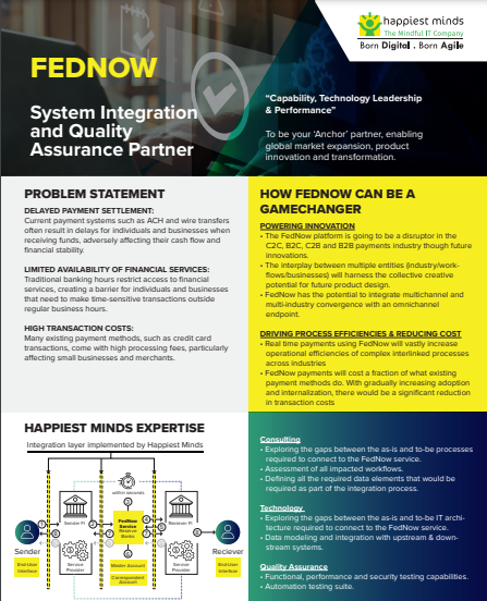 FedNow – System Integration and Quality Assurance Partner