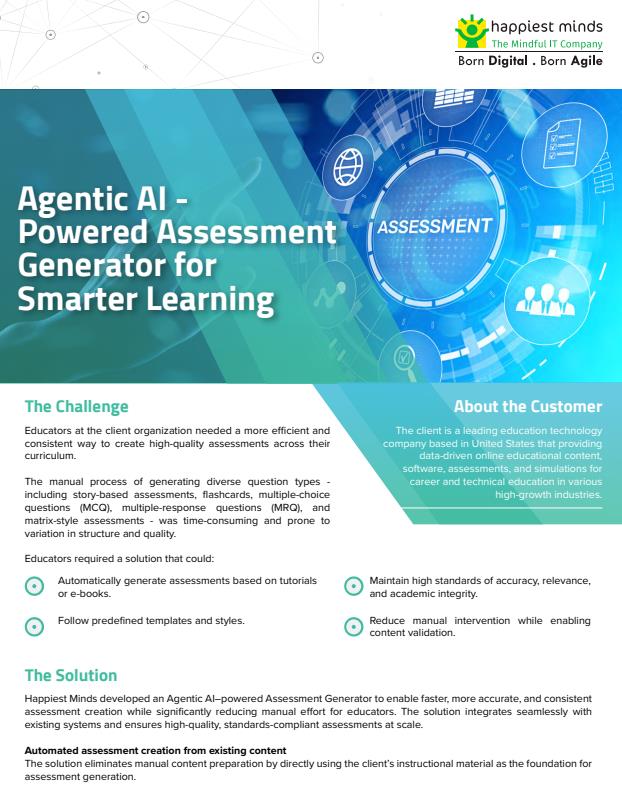 Agentic AI – Powered Assessment Generator for Smarter Learning