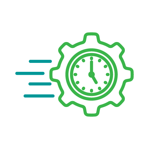 40–60% faster delivery